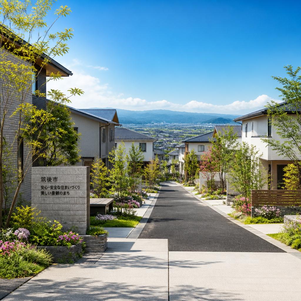 筑後市で新築住宅を安心安全に支える美しい景観の構築