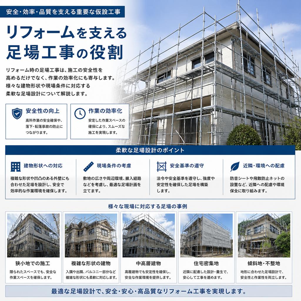 リフォームと足場工事の関係