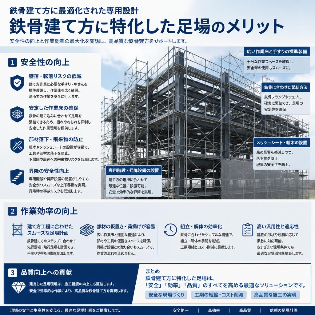 専門足場の特長