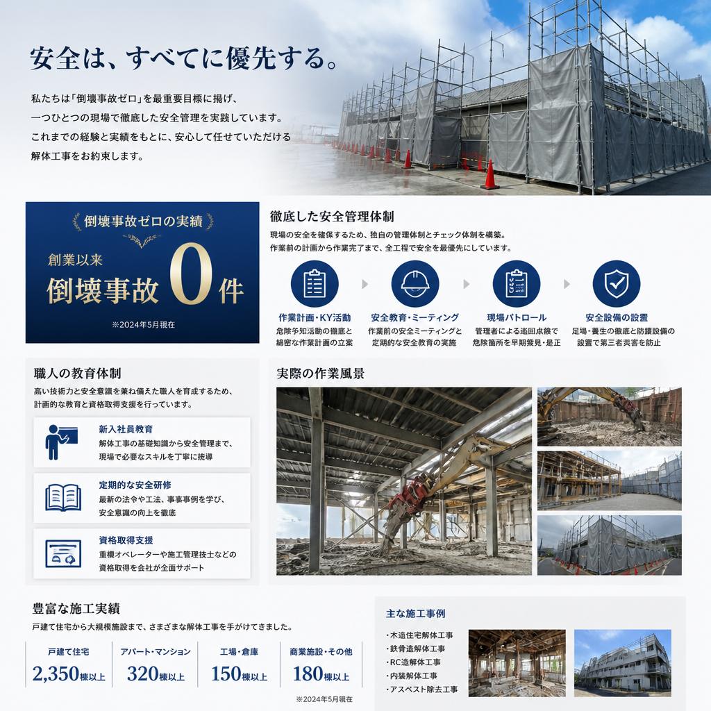 安全な作業のために