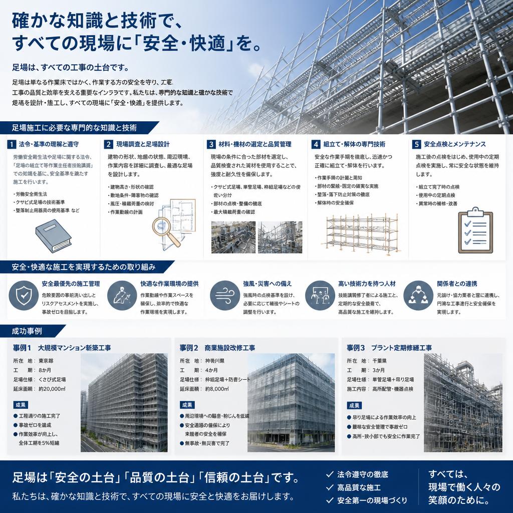 2. 専門的な知識と技術を活かした施工