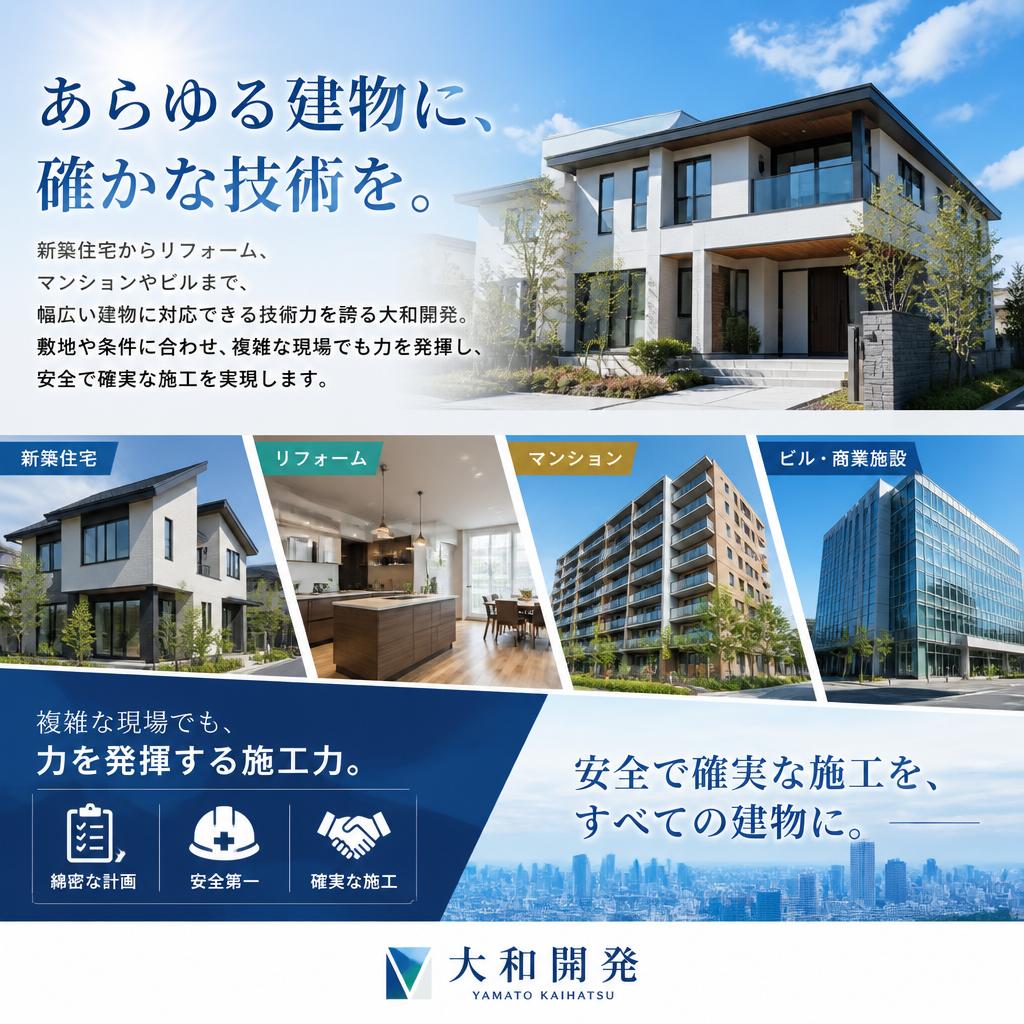 多様な現場に対応可能