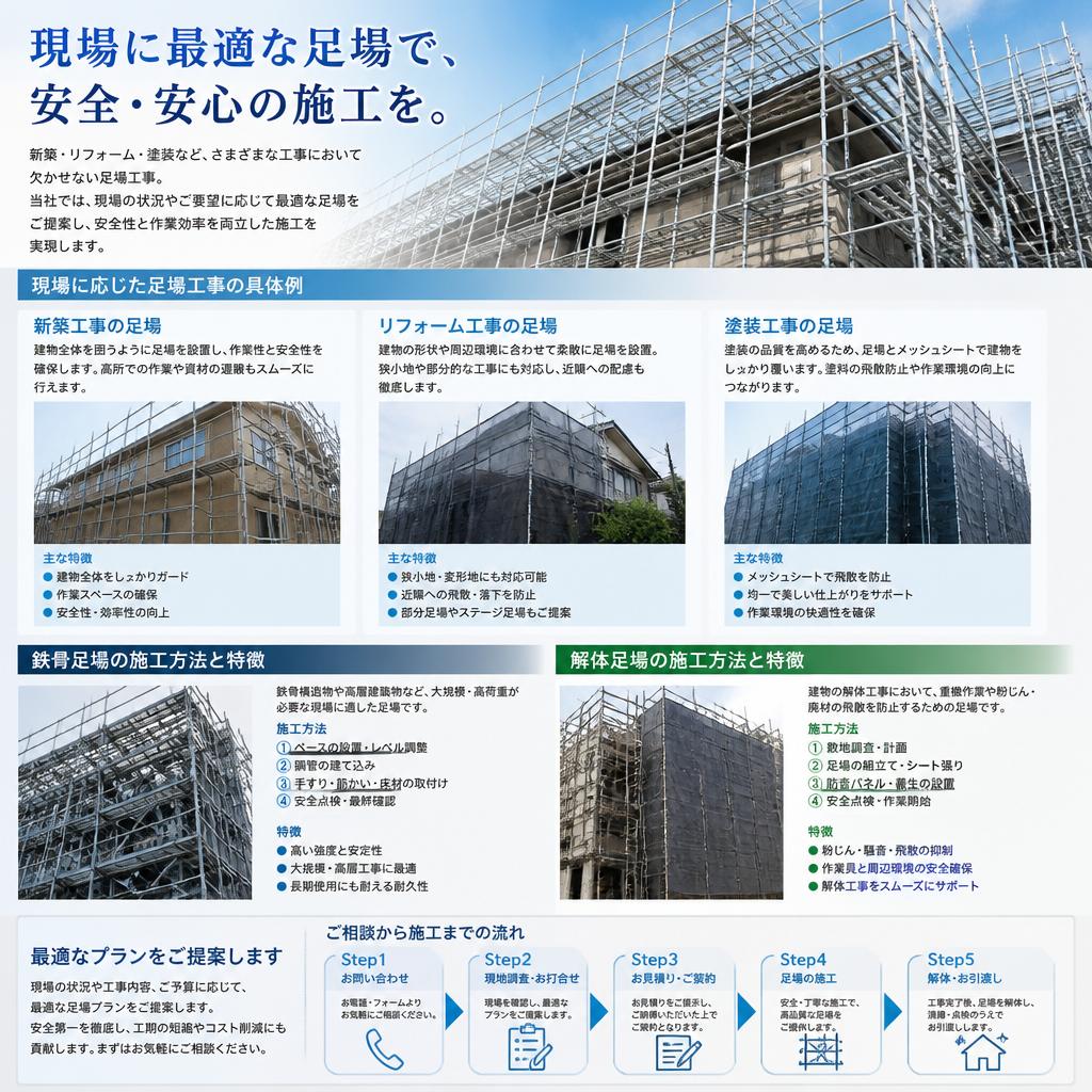 2. 足場工事の種類