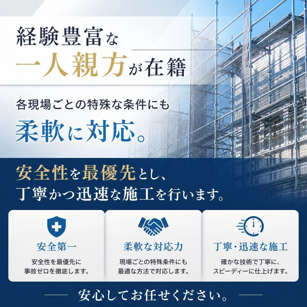 一人親方の技術力