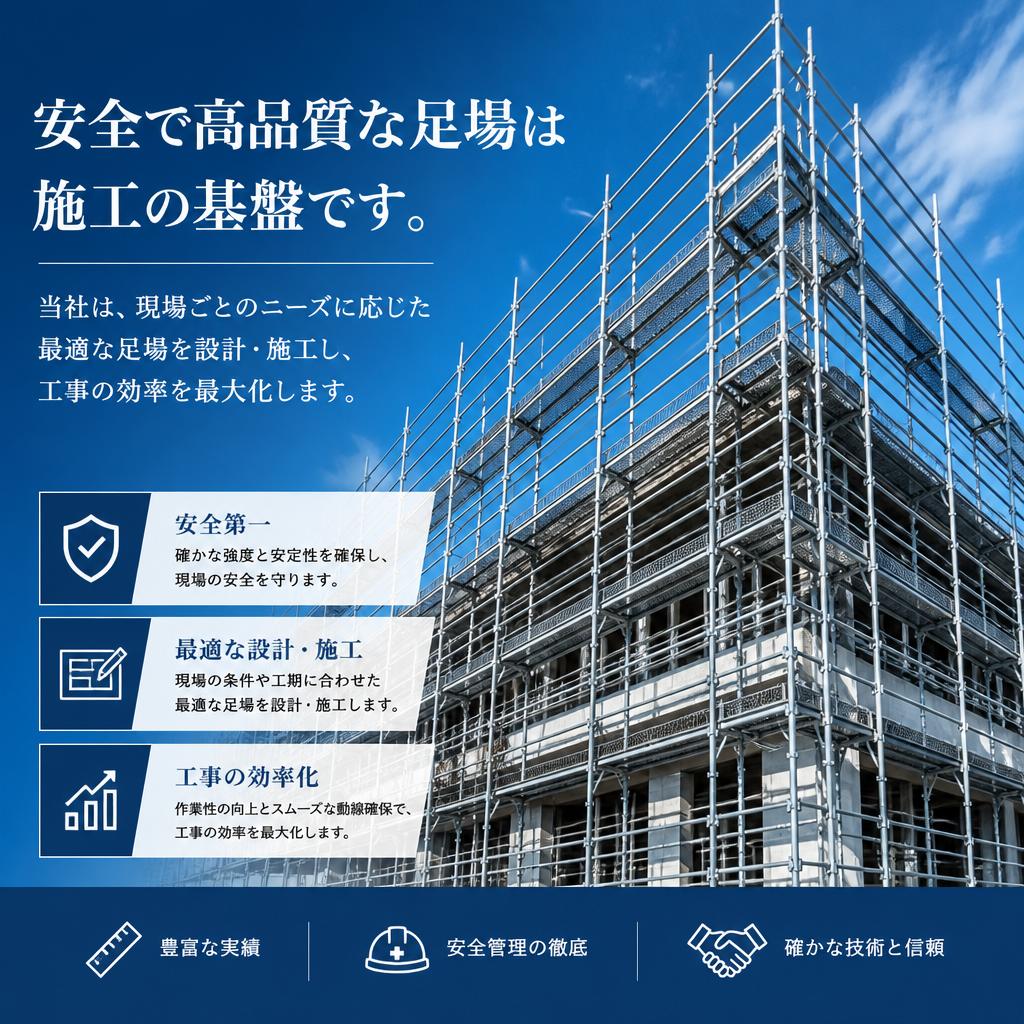 新築工事における足場の重要性