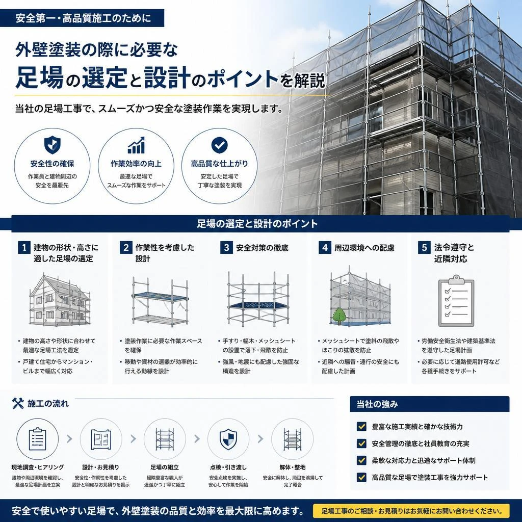 外壁塗装に最適な足場の提案