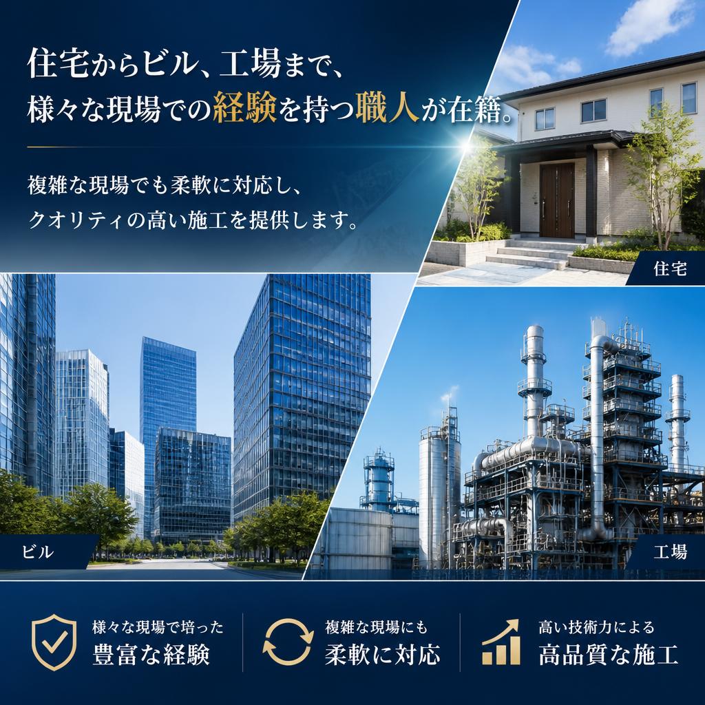 豊富な経験と高い技術力