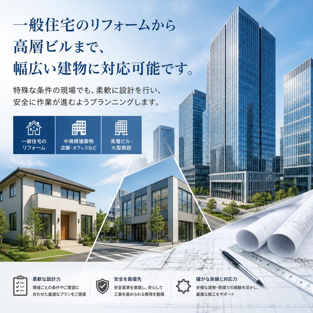 多様な現場に対応する強み