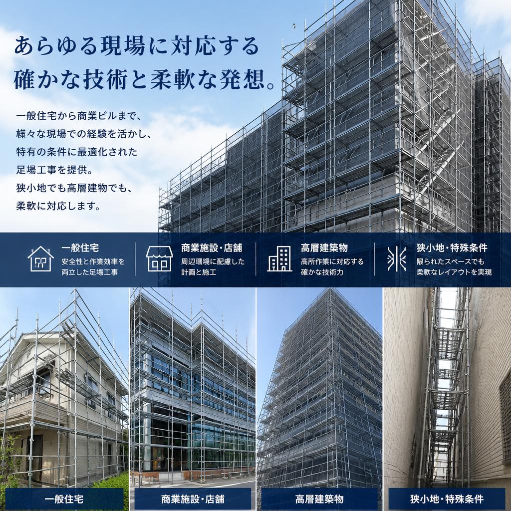 多様な現場に対応する技術力