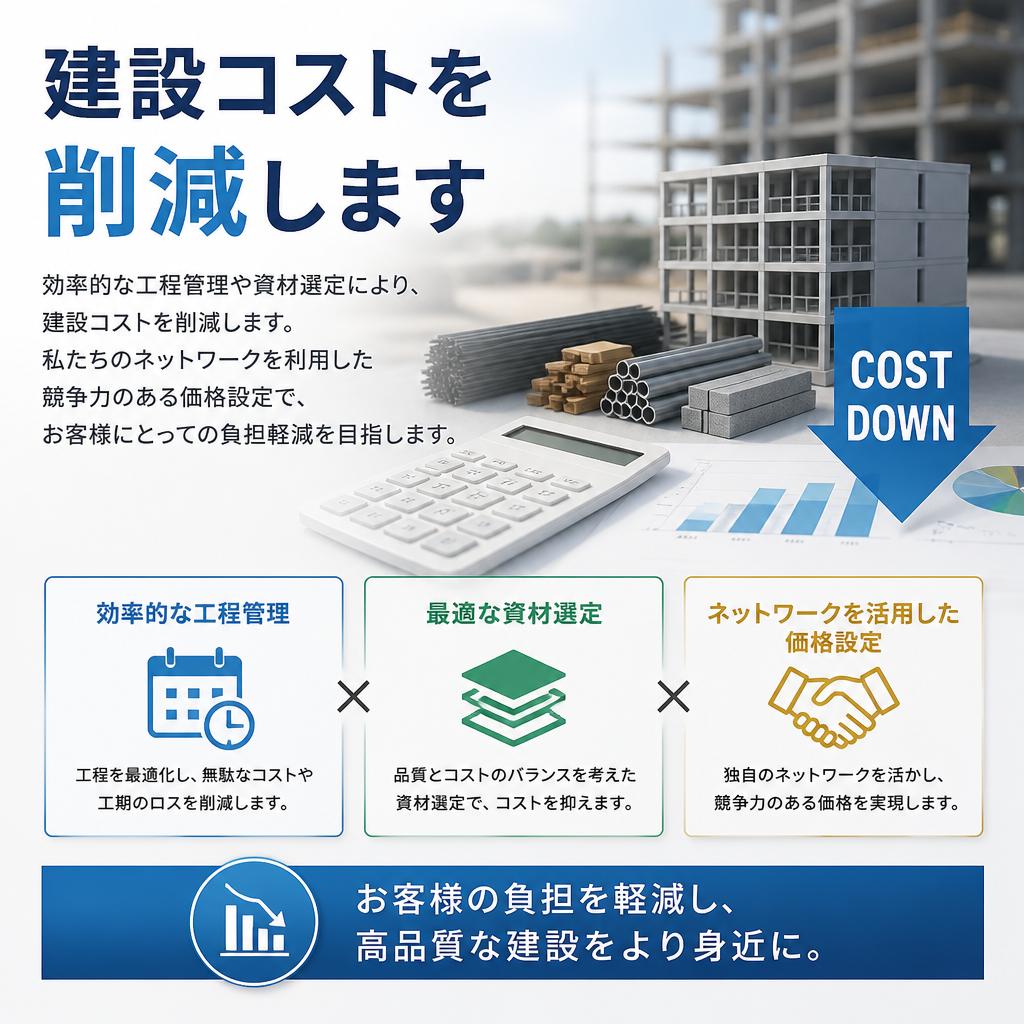 コスト削減の工夫