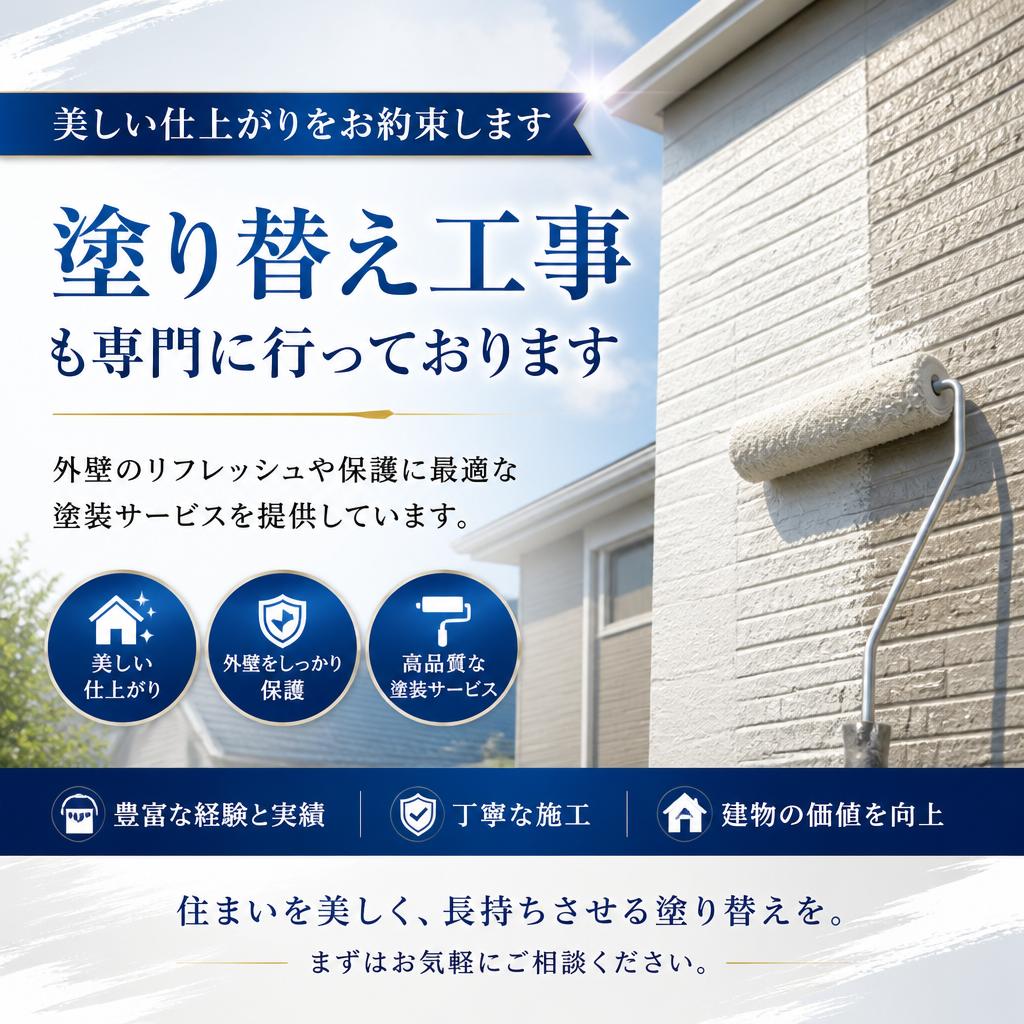 2. 塗り替え工事のプロにお任せ