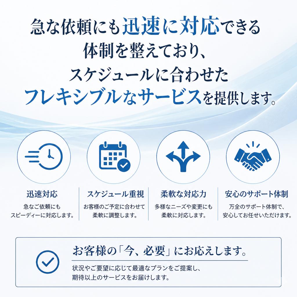 4. スピーディな対応