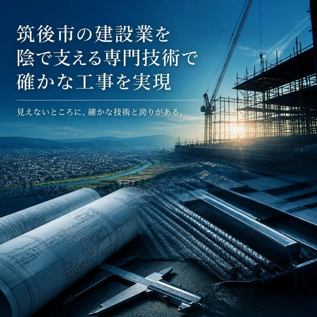 筑後市の建設業を陰で支える専門技術で確かな工事を実現