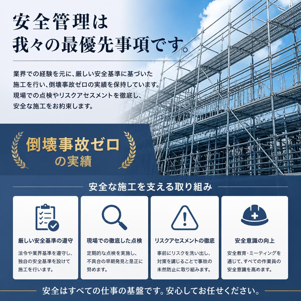 3. 安全対策の徹底と実績