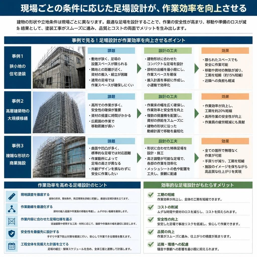 作業効率を高める足場設計のポイント